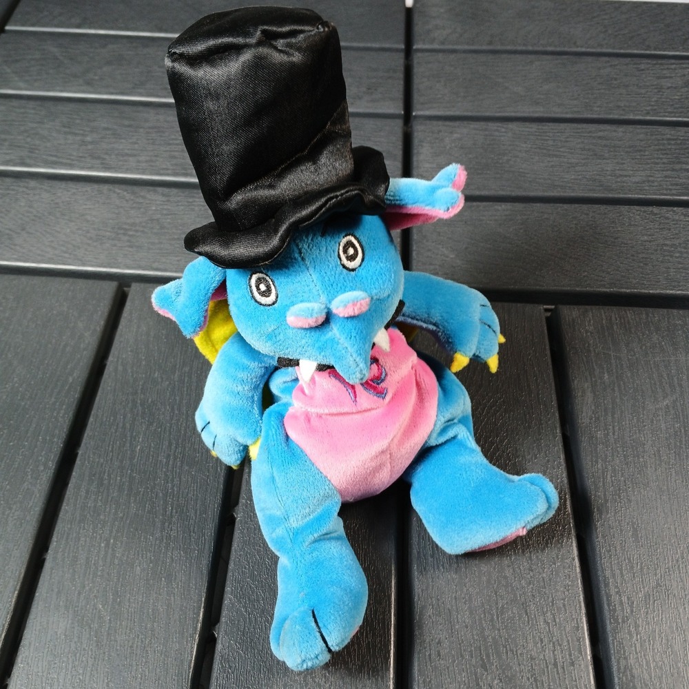 October 1999 Limited Edition Imperial Palace Ippy Mascot Blue Dragon Plush 9 PL4
